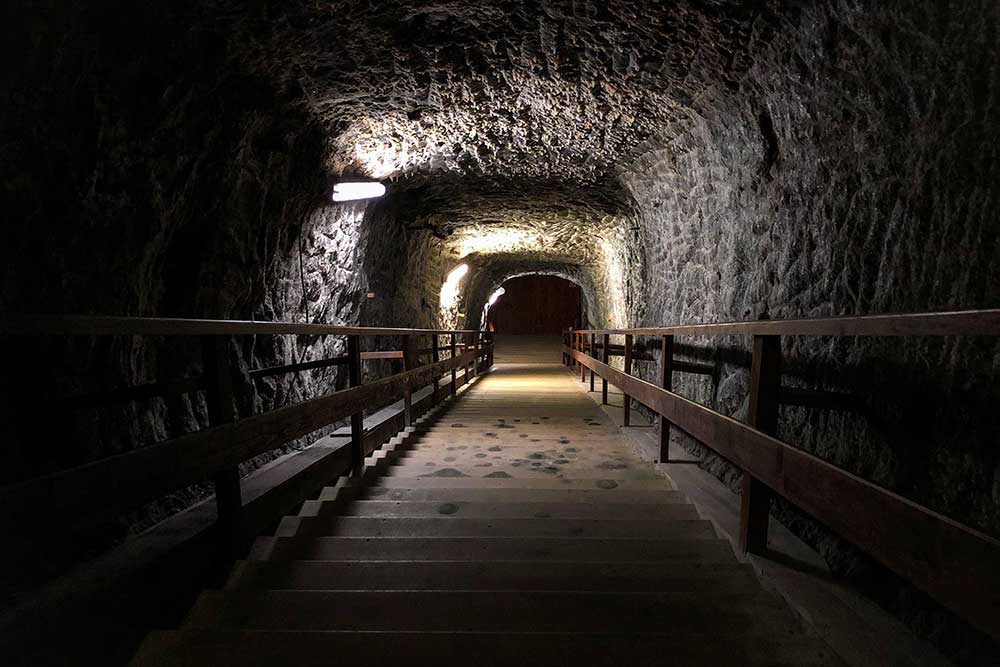 salt mine shaft