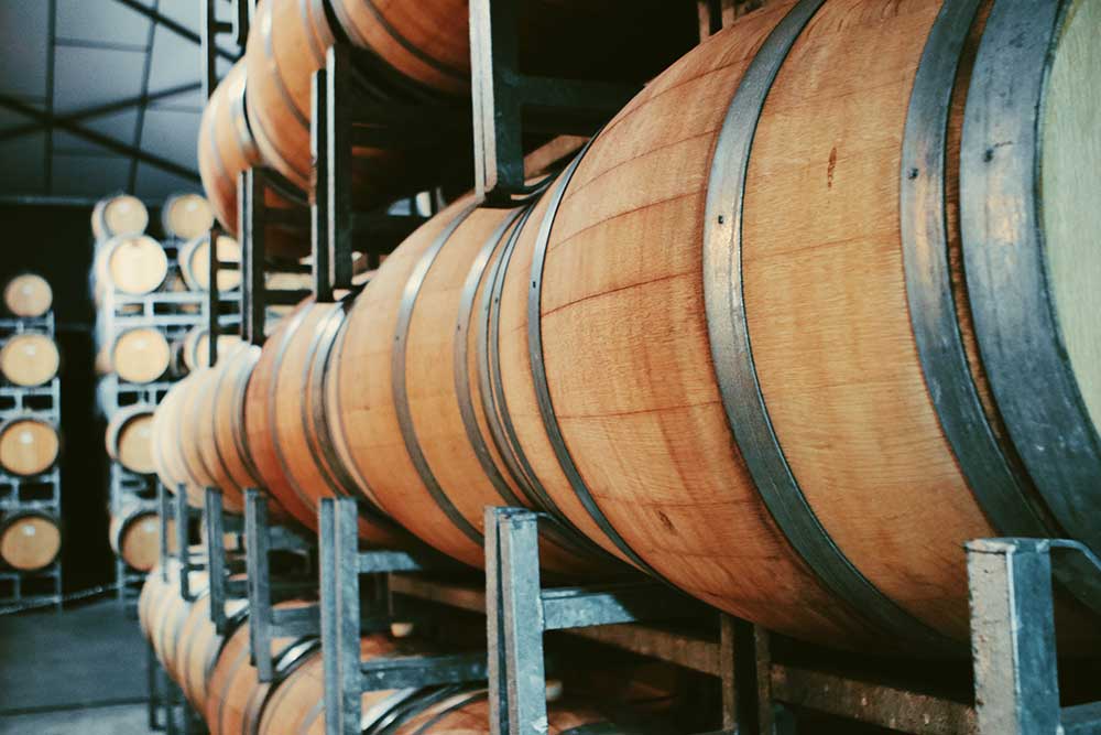 wine barrels