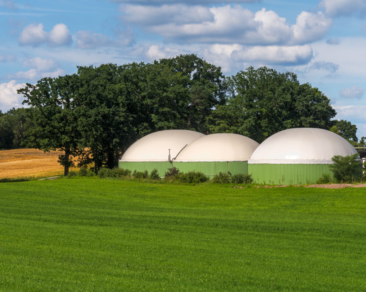 biogas plant exterior view