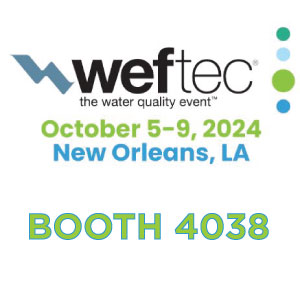 Logo of WEFTEC Water Treatment Trade Show, New Orleans 10-5-2024